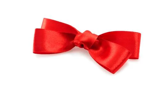 Red bow Fotos de archivo