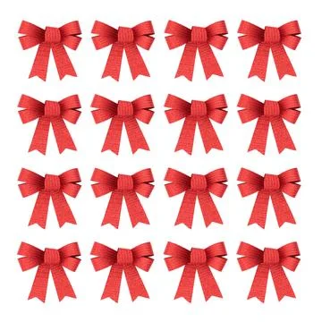 Red Bow Repeat Seamless Pattern Background Design Stock Photos