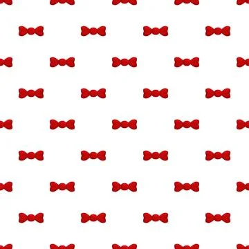 Red bow tie pattern seamless background illustration 스톡 일러스트