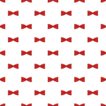 Red bow ties creating seamless pattern background 스톡 일러스트