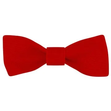 Red bow on a white background Stock Illustration