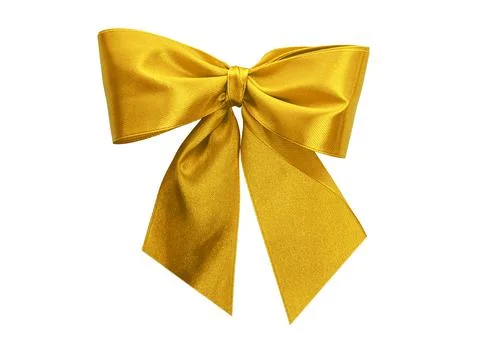 Red bow on a white background. Stock Photos