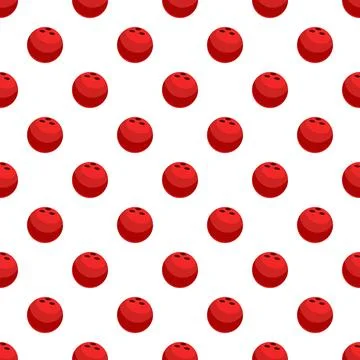 Red bowling balls creating seamless patterned background 스톡 일러스트