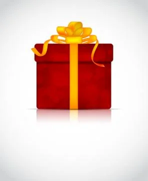 Red box on gray background Stock Illustration