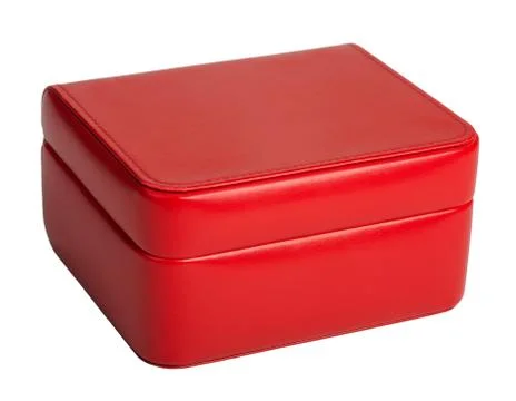 Red box, isolated Stock Photos