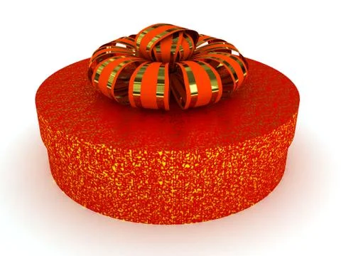 Red box over white background Stock Illustration