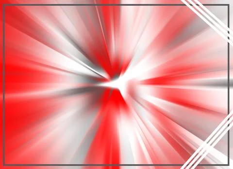 Red box in radial shape Stock Illustration