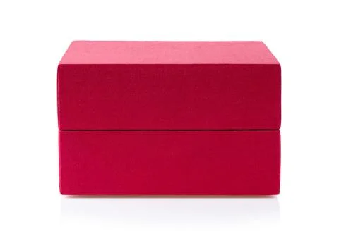 Red box on white background Stock Photos