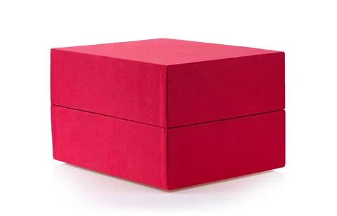 Red box on white background Stock Photos