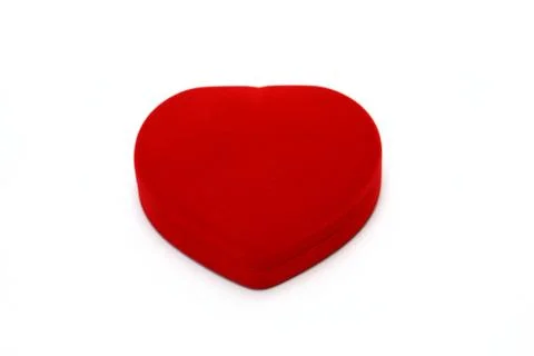 Red  box on white Stock Photos