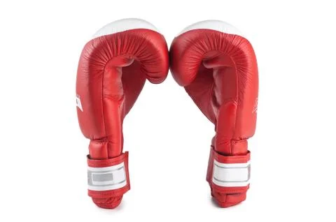 Red boxing glove isolated Stock Photos