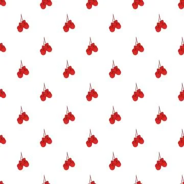 Red boxing gloves hanging repeat pattern イラスト素材