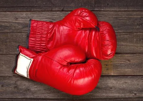 Red Boxing Gloves Stock Photos