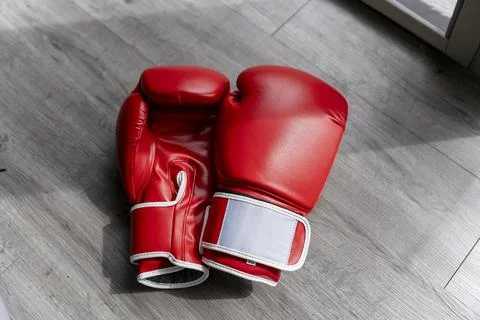 Red Boxing Gloves Stock Photos