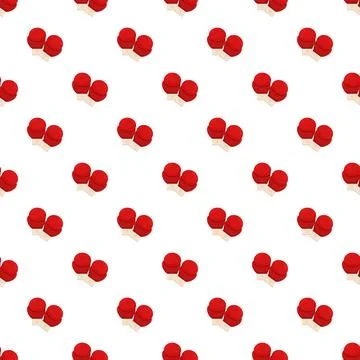 Red boxing gloves repeating pattern for background Illustrazione stock