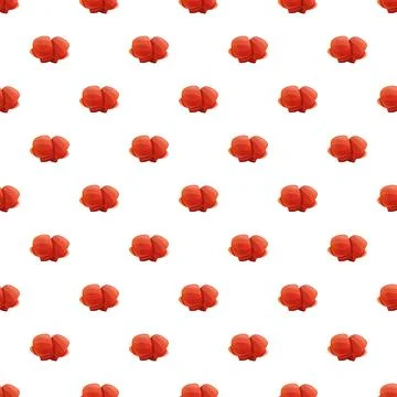 Red boxing gloves seamless pattern on white background Stock Illustration