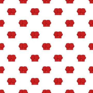 Red boxing gloves on a white background Stock Illustration