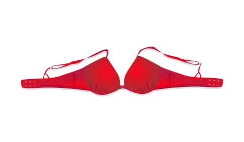 Red bra Stock Illustration