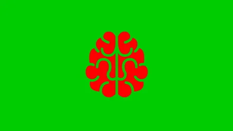 Red brain ray green Stock Footage 233628246