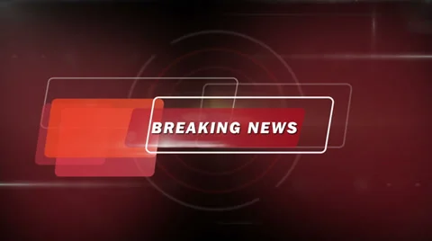 Red breaking news generic Stock Footage 38860750