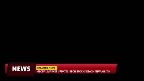 Red Breaking News Lower Third Animation Stock Footage 341415991