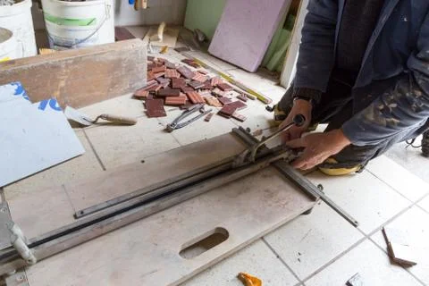 Red brick is attached Stock Photos