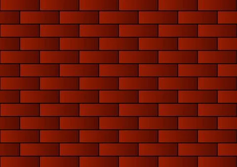 Red brick background Stock Illustration