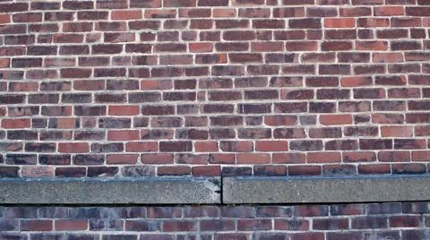 Red brick background texture grunge rectangle horizontal copy space Foto stock