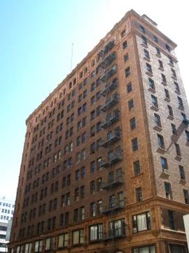 Red brick building Stock-Fotos