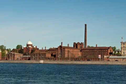 Red brick building. Stock Photos