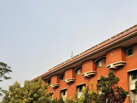 Red brick building. Stock Photos