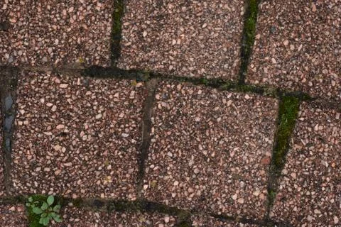 Red Brick Cobblestone Walkway Stock Photos