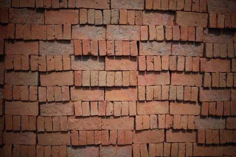 Red brick for construction Stock Photos
