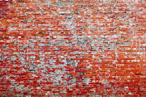 Red brick dirty background. 스톡 사진