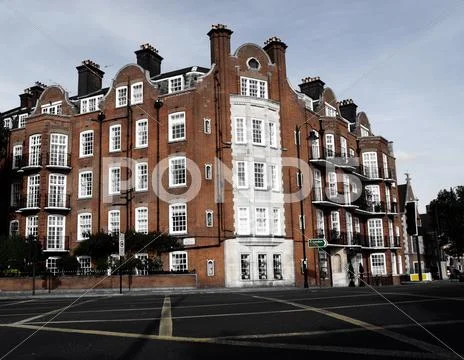 Red brick house Stock Photos