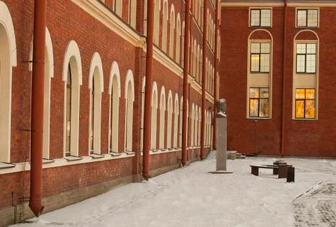 The red brick house Stock-Fotos
