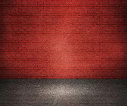 Red brick interior background Stock Illustration