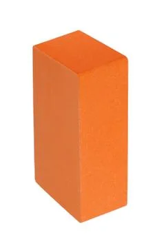 Red brick isolated on white background Stock Photos
