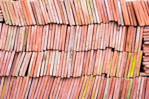 Red brick-lined sheet background and texture Stock Photos