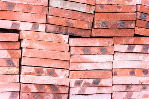 Red brick-lined sheet background and texture Stock Photos