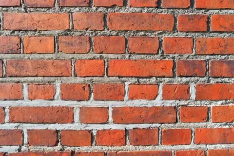 Red brick old grungy wall Stock Photos