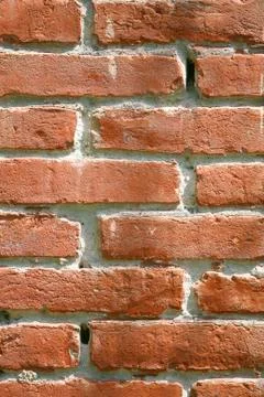 Red brick in old wall Stock-Fotos