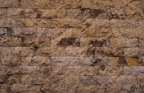 Red brick pattern. Old brick wall with cracks and scratches. Horizontal bac.. Stock Photos
