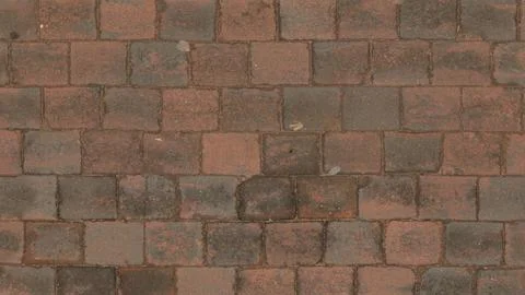Red Brick Paving Texture Pattern Outdoor Flooring Background Stock Photos