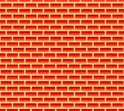 Red brick seamless pattern, background. Vector graphics. イラスト素材