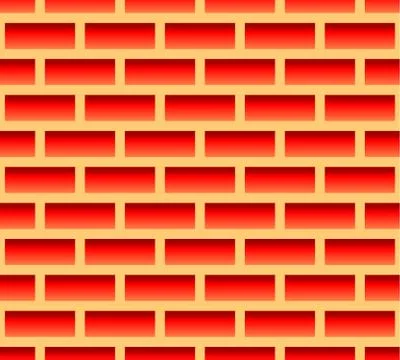 Red brick seamless pattern, background. Vector graphics. イラスト素材