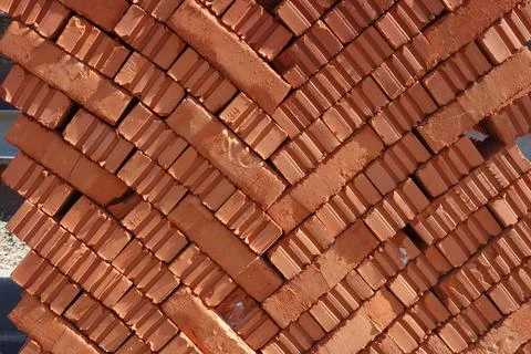 Red brick texture background 스톡 사진