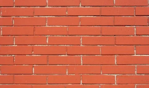 Red brick texture Brown brick wall with white seam Stock Photos