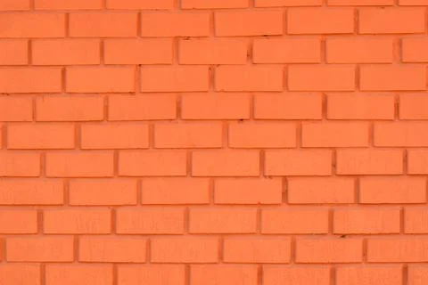 Red brick texture wall. Orange and brown photo background. Industrial design. Stock Illustration