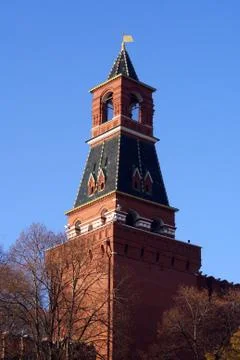 Red brick tower Stock Photos